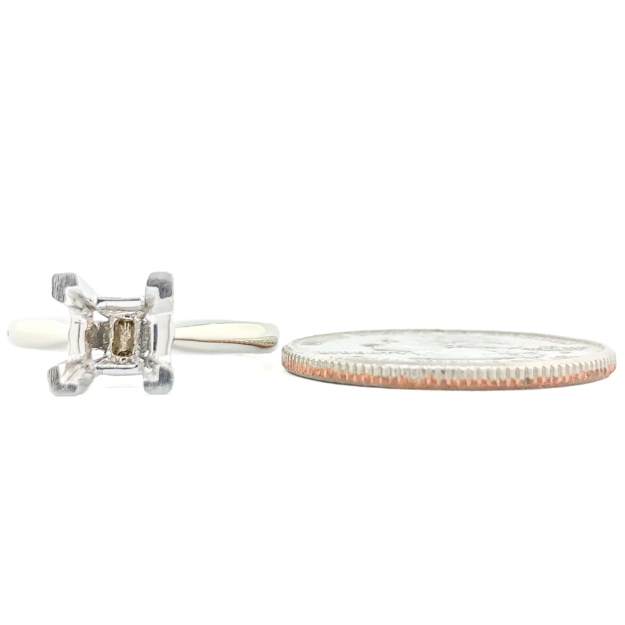 14K W Gold 0.03cttw Diamond Mounting - Image 4