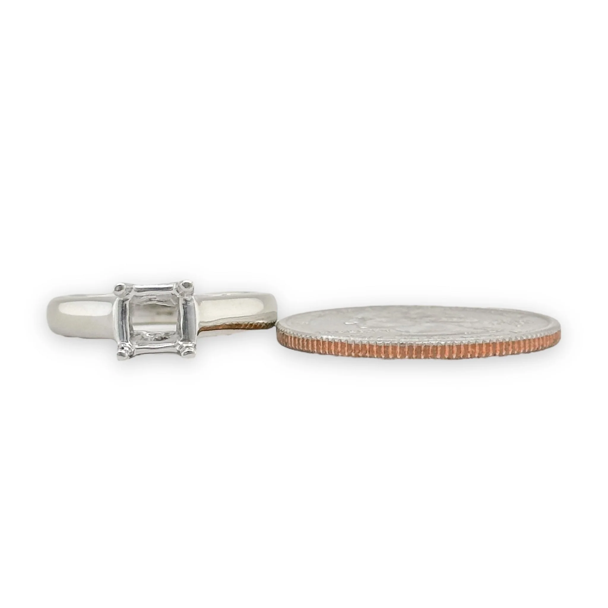 14K W Gold High Polish Mounting - Image 5