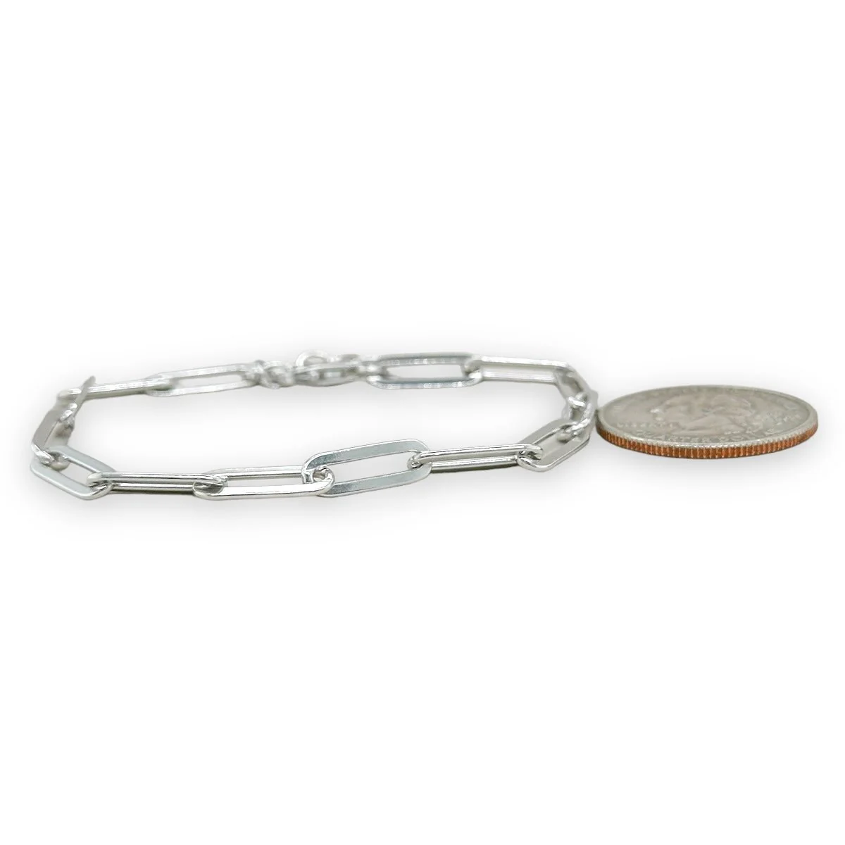 SS 4.6mm Paperclip Bracelet - Image 3